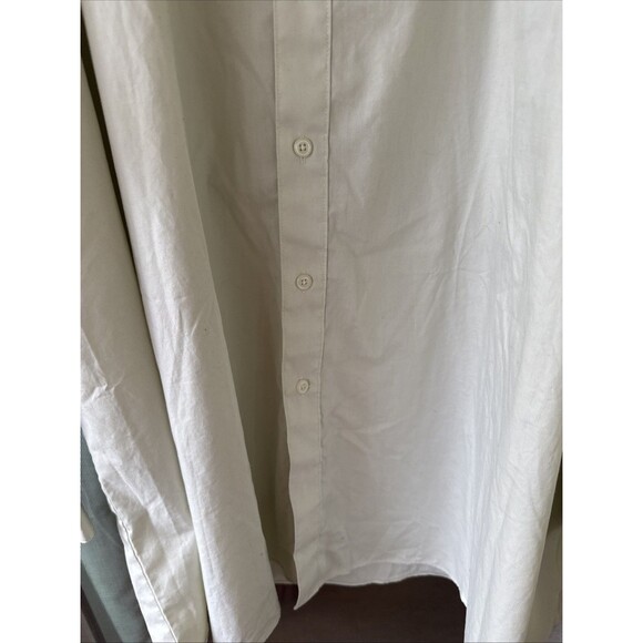 BIG & TALL LUXURY Giorgio Ferraro Mens Dress Shirt 22” 36/37” Pale Green EUC - Picture 6 of 10
